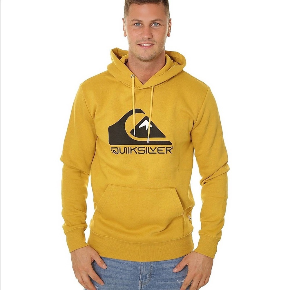 New Quicksilver Men´s sweatshirt Quicksilver hoodie - Honey- size M